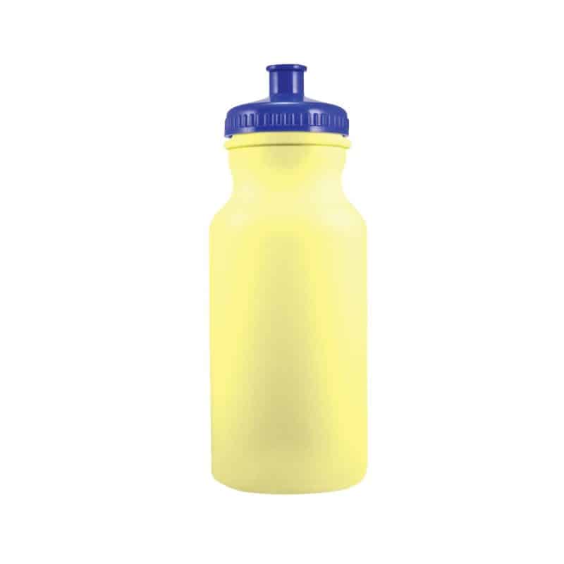 Custom 20 Oz. Colored Bike Bottle w/Push Pull Cap - 2
