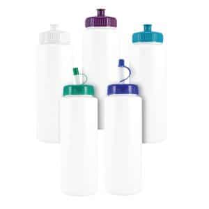 Custom 32 Oz. White Sports Bottle