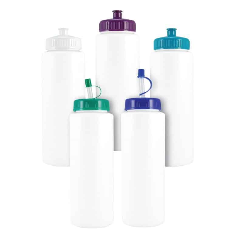 Custom 32 Oz. White Sports Bottle