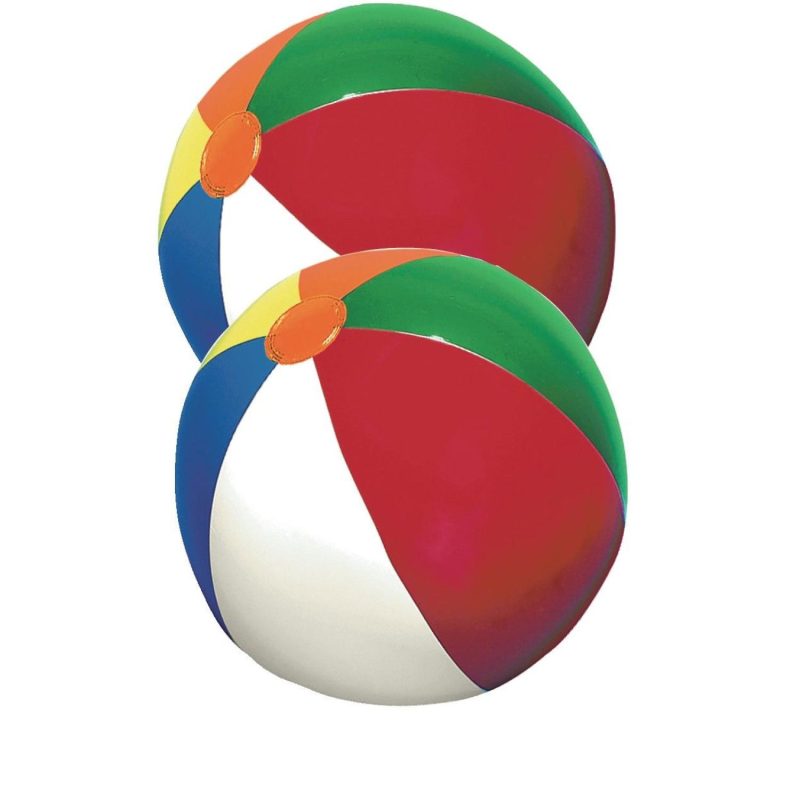 Custom 16" Beach Ball w/Multi-Colored or Patriotic Panels - 2