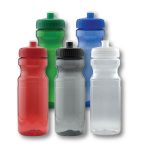Custom 24 Oz. Colored Bike Bottle w/Push Pull Cap - 1