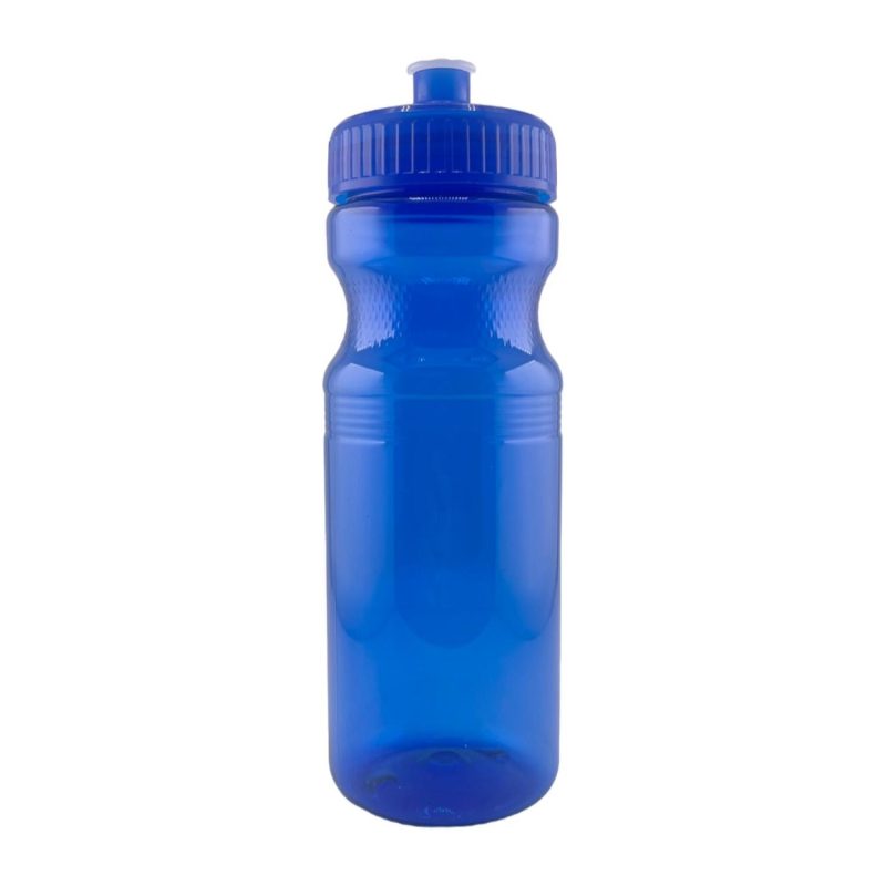 Custom 24 Oz. Colored Bike Bottle w/Push Pull Cap - 2