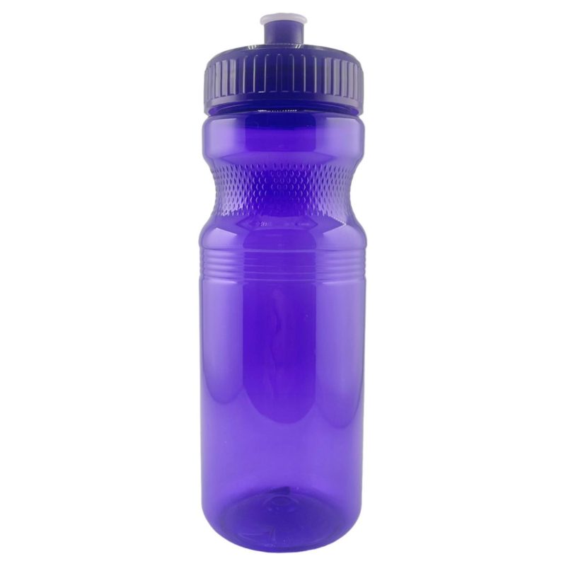 Custom 24 Oz. Colored Bike Bottle w/Push Pull Cap - 5