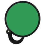 Custom Flexible Nylon Collapsible Folding Fan w/Handle - 1