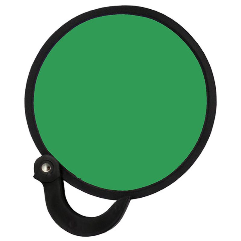 Custom Flexible Nylon Collapsible Folding Fan w/Handle - 1