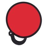 Custom Flexible Nylon Collapsible Folding Fan w/Handle - 3
