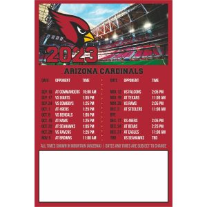 Custom NFL Magnetic Schedule (4"x 6")